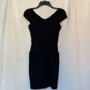 Form-Fitting Black Mini Dress